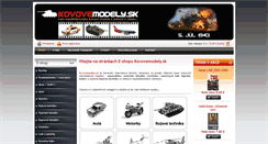 Desktop Screenshot of kovovemodely.sk