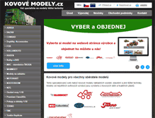 Tablet Screenshot of kovovemodely.cz